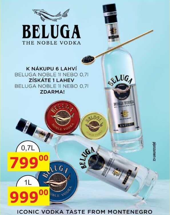 Beluga Noble Russian vodka 700ml