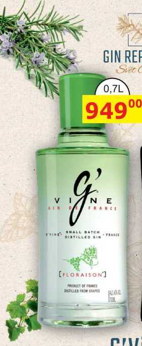 G'Vine Floraison Gin 0,7l 40%