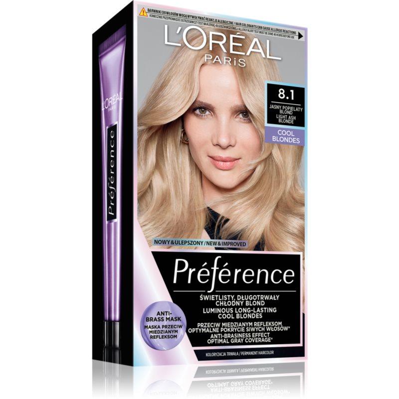 L’Oréal Paris Préférence Cool Blondes barva na vlasy odstín 8.1 COPENHAGEN 1 ks