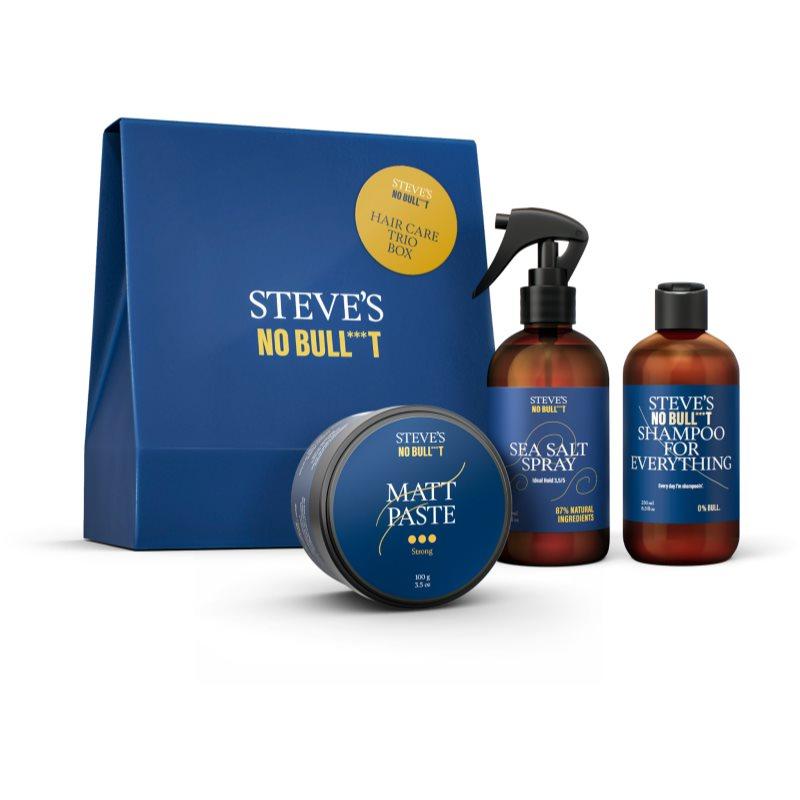 Steve's No Bull***t Hair Care Trio Box dárková sada na vlasy pro muže