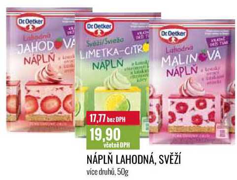 NÁPLŇ LAHODNÁ, SVĚŽÍ 50g 
