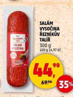 SALÁM VYSOČINA ŘEZNÍKŮV TALÍŘ, 300 g 