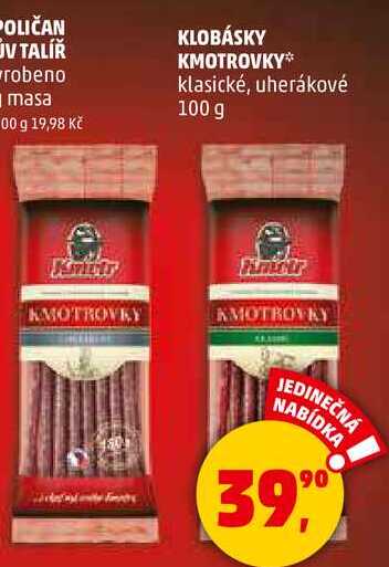 KLOBÁSKY KMOTROVKY klasické, uherákové, 100 g 