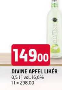 Divine apfel likér 0,5l vol. 16,6% 