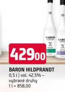 Baron hidprandt 0,5l vol. 42,5%vybrané druhy