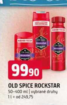 OLD SPICE ROCKSTAR 50-400 ml vybrané druhy 