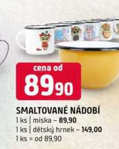 SMALTOVANÉ NÁDOBÍ 1 ks miska 