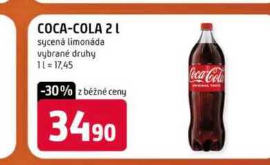 Coca-Cola vybrané druhy 2l