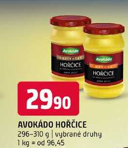 Avokádo Hořčice 296-310g