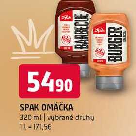Spak omáčka 320 ml vybrané druhy 