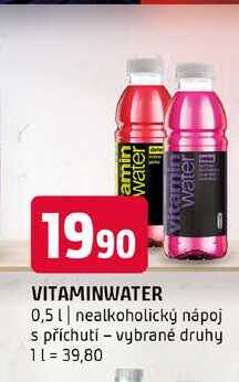 Vitaminwater 0,5l nealkoholický nápoj s příchutí vybrané druhy 