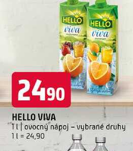 HELLO viva1l ovocný nápoj vybrané druhy 