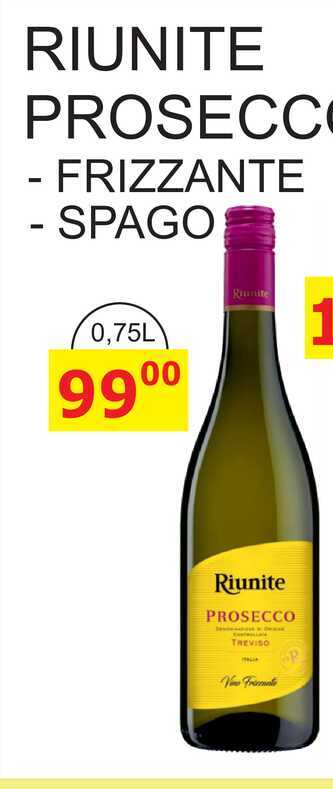 RIUNITE PROSECCO - FRIZZANTE 0,75L 