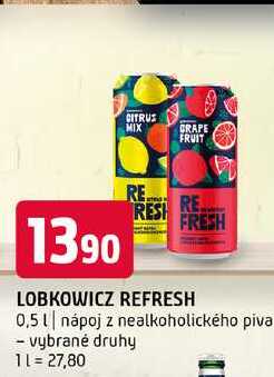 Lobkowicz 0,5l nápoj z nealkoholického piva vybrané druhy 