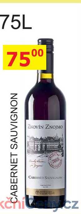 Znovín Znojmo 0,75l CABERNET SAUVIGNON 