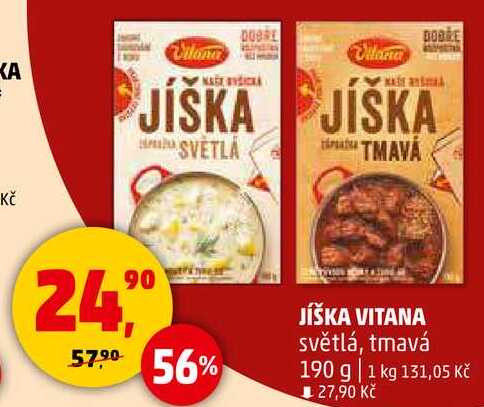 Vitana Jíška, 190g, vybrané druhy