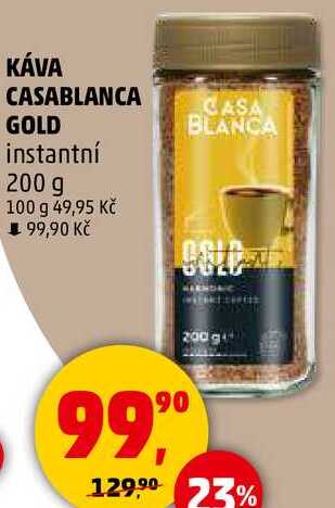 KÁVA CASABLANCA GOLD instantní, 200 g 