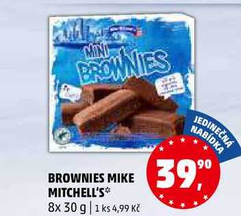 BROWNIES MIKE MITCHELL'S, 8x 30 g 