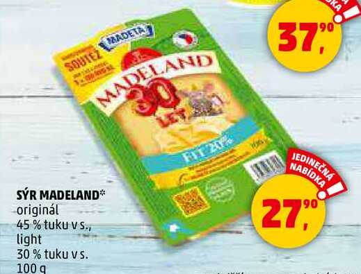 MADELAND originál 45% tuku v s., 100 g