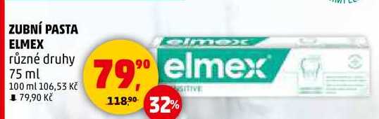 ZUBNÍ PASTA ELMEX různé druhy, 75 ml  