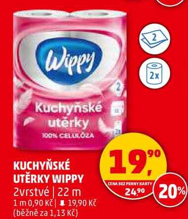 KUCHYŇSKÉ UTĚRKY WIPPY, 2vrstvé 