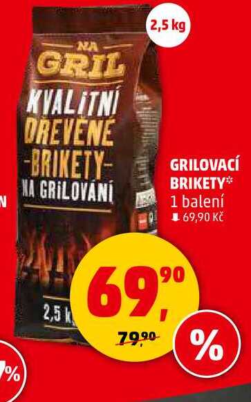 GRILOVACÍ BRIKETY, 1 balení  