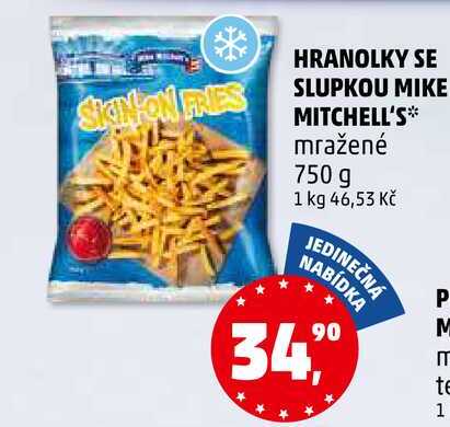 HRANOLKY SE SLUPKOU MIKE MITCHELL'S mražené, 750 g
