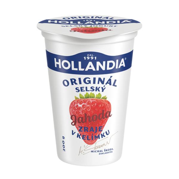 Hollandia Selský jogurt jahoda