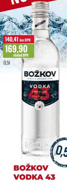 BOŽKOV VODKA 43 0,5l
