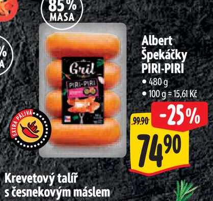  Albert Špekáčky PIRI-PIRI  480 g