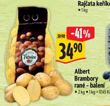  Albert Brambory rané - balení 2 kg  