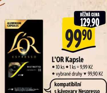   L'OR Kapsle 10 ks 