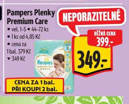 Pampers Plenky Premium Care  vel.1-5.44-72 ks 