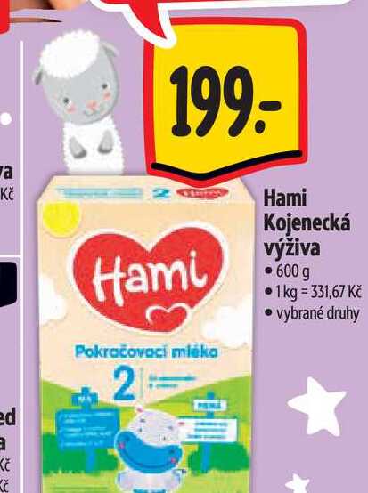   Hami Kojenecká výživa 600 g 