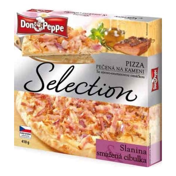 Don Peppe Selection Pizza slanina & smažená cibulka pečená na kameni