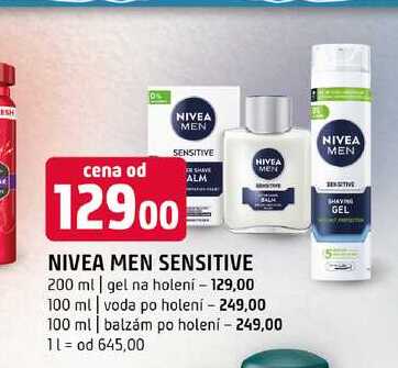 Nivea Men Sensitive vybrané druhy