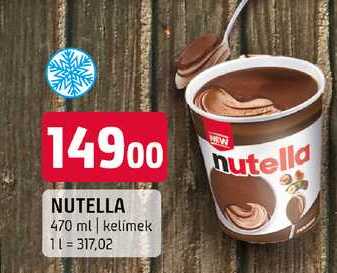 Nutella 470 ml kelímek 