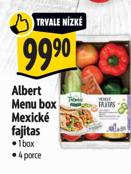  Albert Menu box Mexické fajitas 1 box 