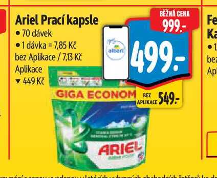 Ariel Prací kapsle  70 dávek 