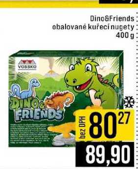 Dino&Friends obalované kuřecí nugety 400 g 