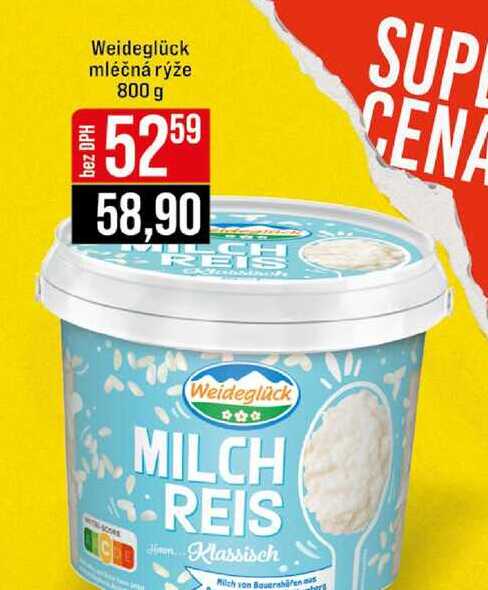 Weideglück mléčná rýže 800 g