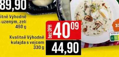 Kvalitně Výhodně kulajda s vejcem 330 g  