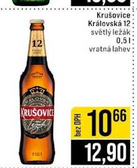 Krušovice Královská 12 světlý ležák 0,5l