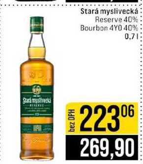Stará myslivecká Reserve 40% Bourbon 4Y0 40% 0,7l