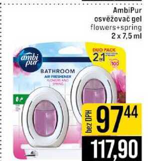 Ambi Pur osvěžovač gel flowers+spring 2 x 7,5 ml