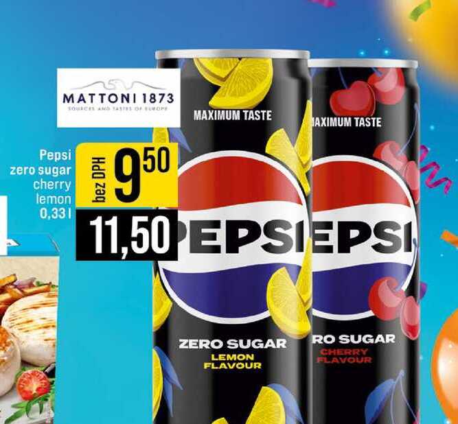 Pepsi zero sugar cherry lemon 0,33l