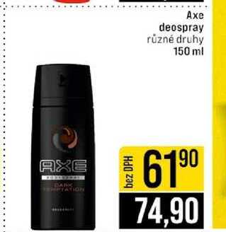 Axe deospray různé druhy 150 ml 