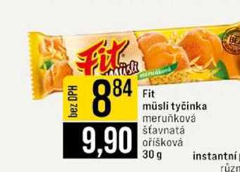 Fit müsli tyčinka meruňková šťavnatá oříšková 30 g 