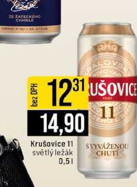 Krušovice 11 světlý ležák 0,5l