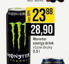Monster energy drink různé druhy 0,5l